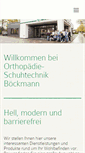 Mobile Screenshot of orthopaedie-boeckmann.de