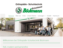 Tablet Screenshot of orthopaedie-boeckmann.de